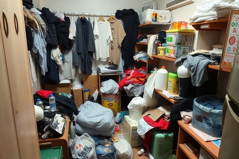 ワンルームのゴミ屋敷状態の部屋
